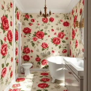 Płytki łazienkowe wzory kwiatowe