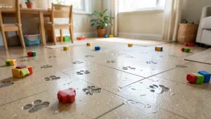 Płytki linoleum na podłogę