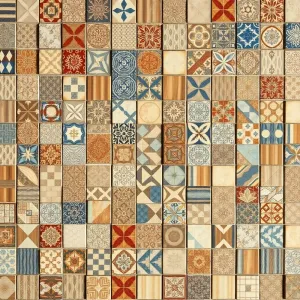 Płytki patchwork na ścianę