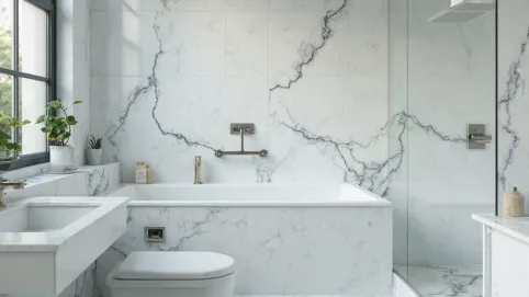 Płytki PCV samoprzylepne do łazienki