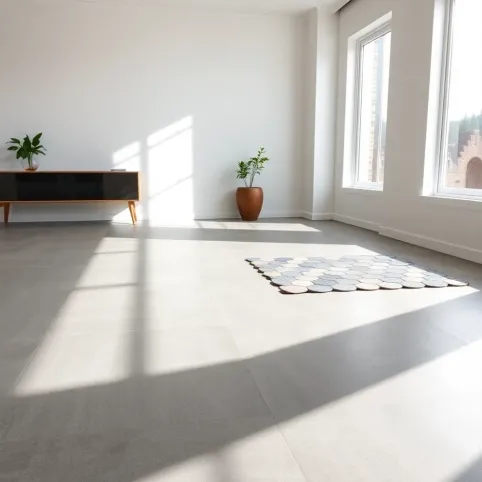 Płytki w salonie  aranżacje