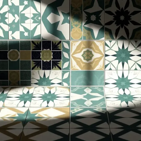 Płytki we wzory geometryczne