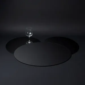 Podkładki na stół czarne glamour