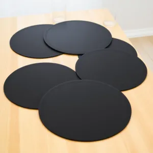 Podkładki na stół czarne gumowe