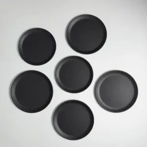Podkładki na stół czarne okrągłe