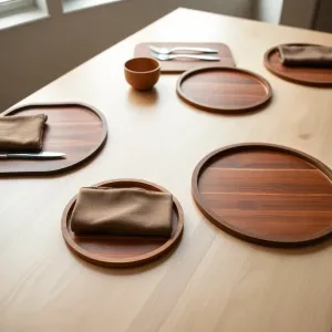 Podkładki na stół drewniany