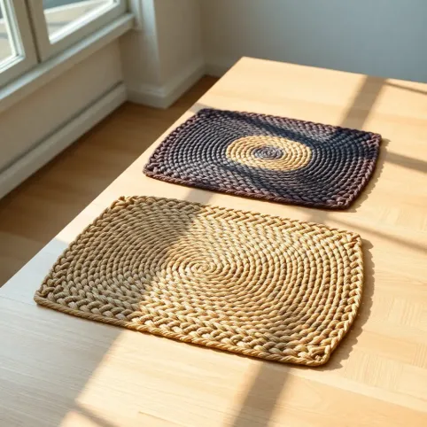 PODKŁADKI na stół plecione prostokątne