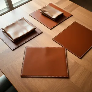 Podkładki skórzane na stół