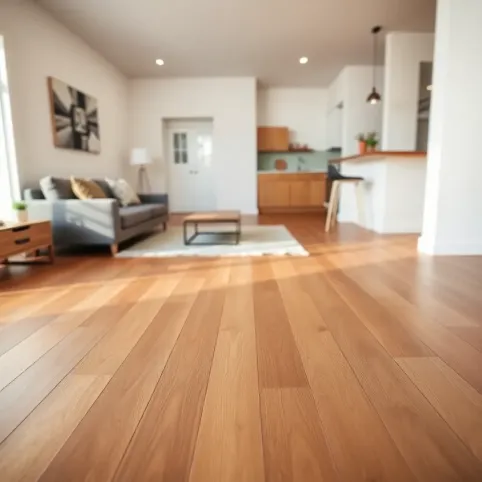 Podłoga do salonu z aneksem