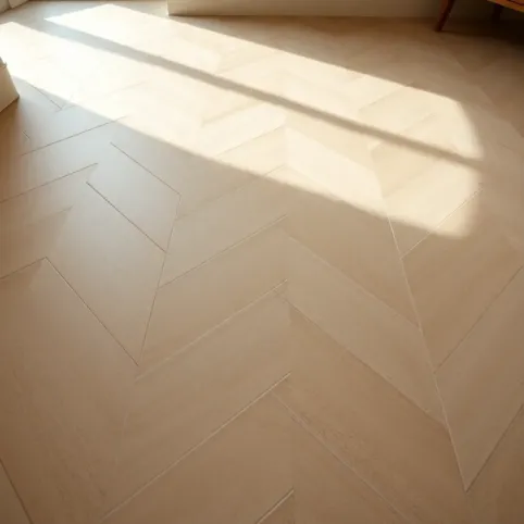 Podłoga w jodełkę z płytek