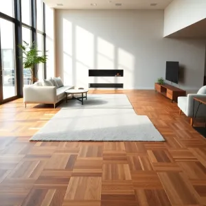 Podłogi w salonie aranżacje