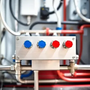 Rozdzielacz do ogrzewania podłogowego 6 obwodów