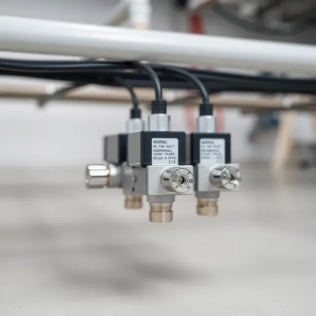 Rozdzielacz do podłogówki z elektrozaworami