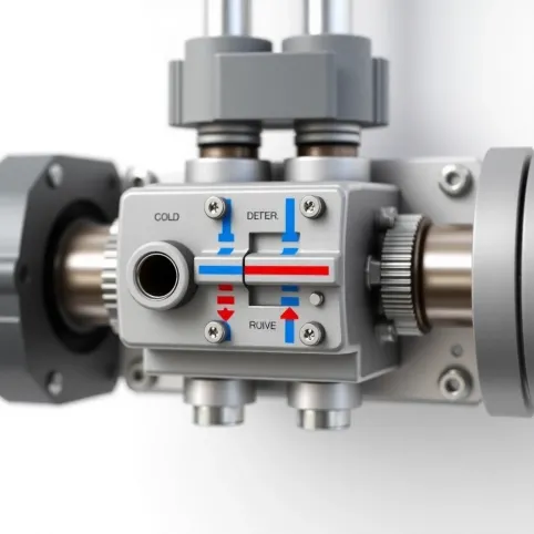 Rozdzielacz dwufunkcyjny do co i podłogówki schemat