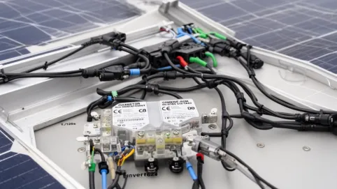 Schemat podłączenia paneli fotowoltaicznych 2 stringi