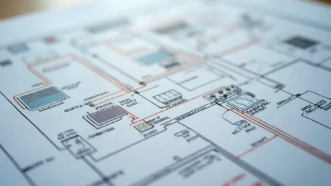 Schemat podłączenia paneli fotowoltaicznych