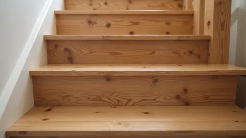 Schody z deski podłogowej