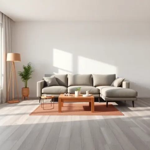 Szarą podłoga jakie meble