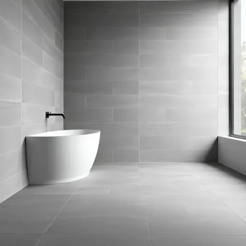 Szare płytki do łazienki Paradyż