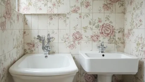 Tapeta na płytki łazienkowe