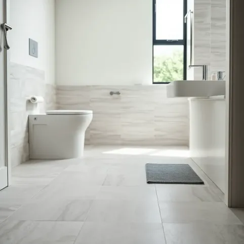 Tapeta na podłogę do łazienki