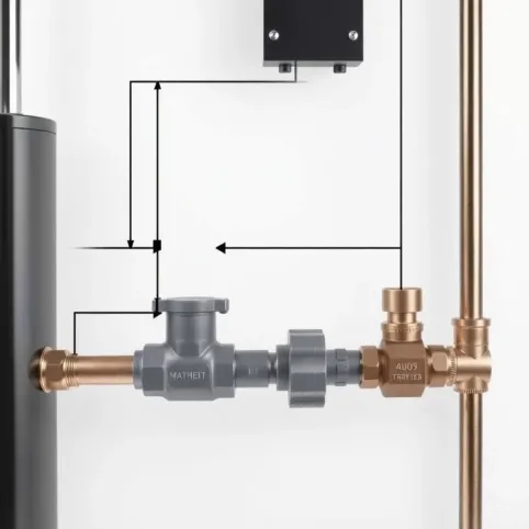Układ mieszający do ogrzewania podłogowego schemat