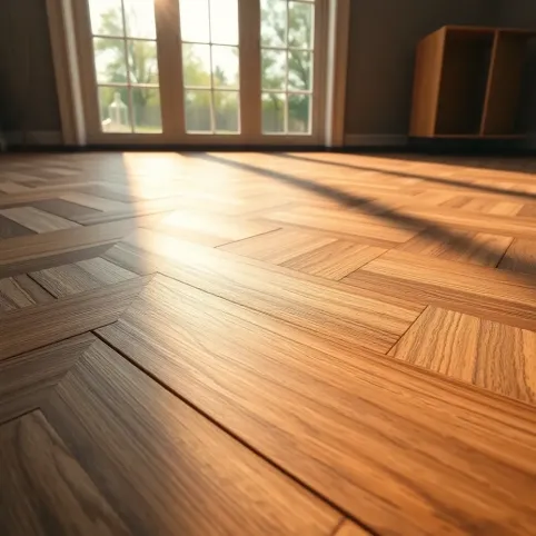 Układanie paneli laminowanych w jodełkę