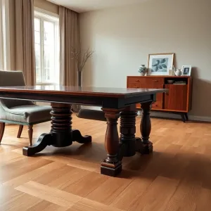 Układanie paneli w pokoju z meblami