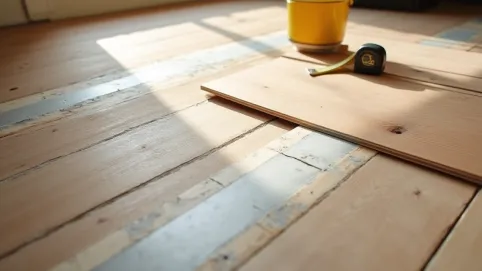 Układanie paneli winylowych na podłodze drewnianej