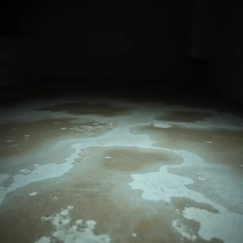 Wilgotna posadzka w piwnicy