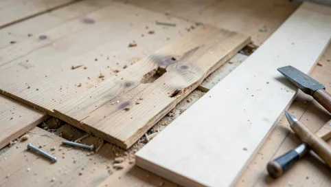 wymiana deski podłogowej