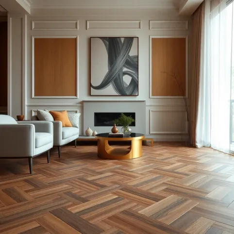 Wzory podłogi w salonie