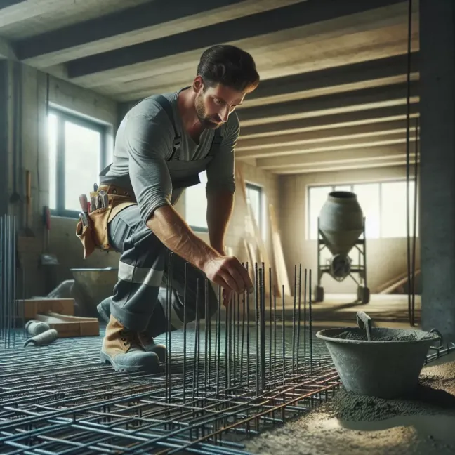 Zbrojenie Wylewki W Garażu