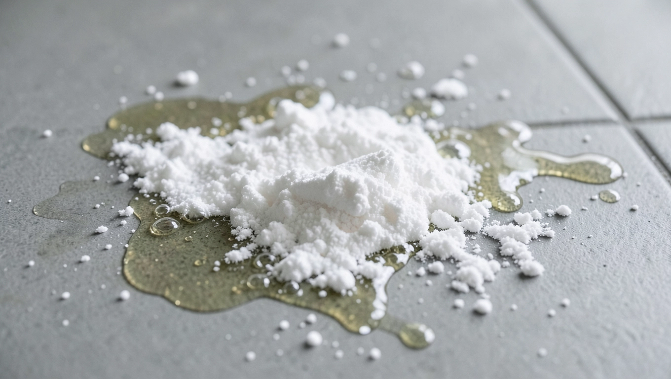 Soda oczyszczona na zabrudzenia matowego gresu