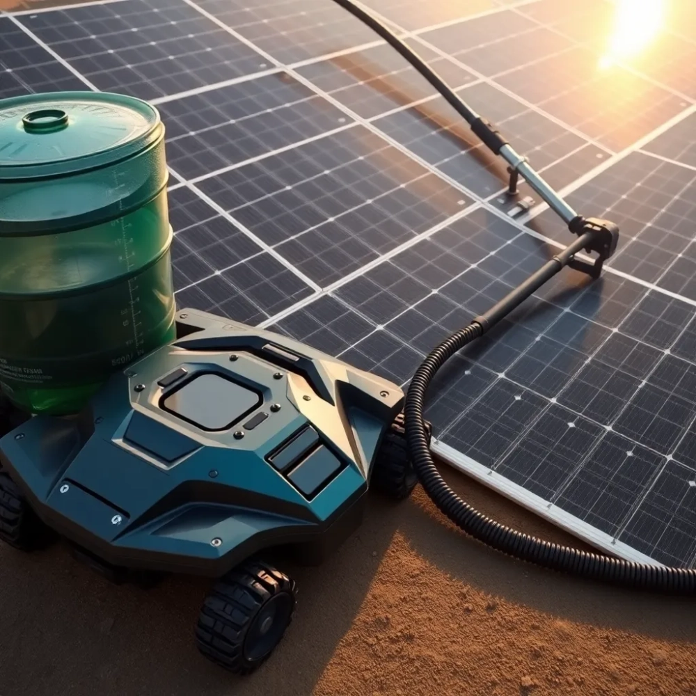 Sprzęt do mycia paneli fotowoltaicznych