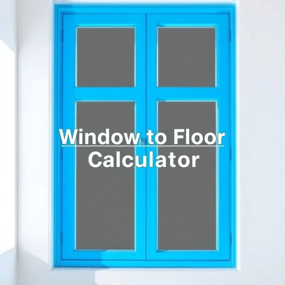 Stosunek powierzchni okien do powierzchni podłogi Kalkulator