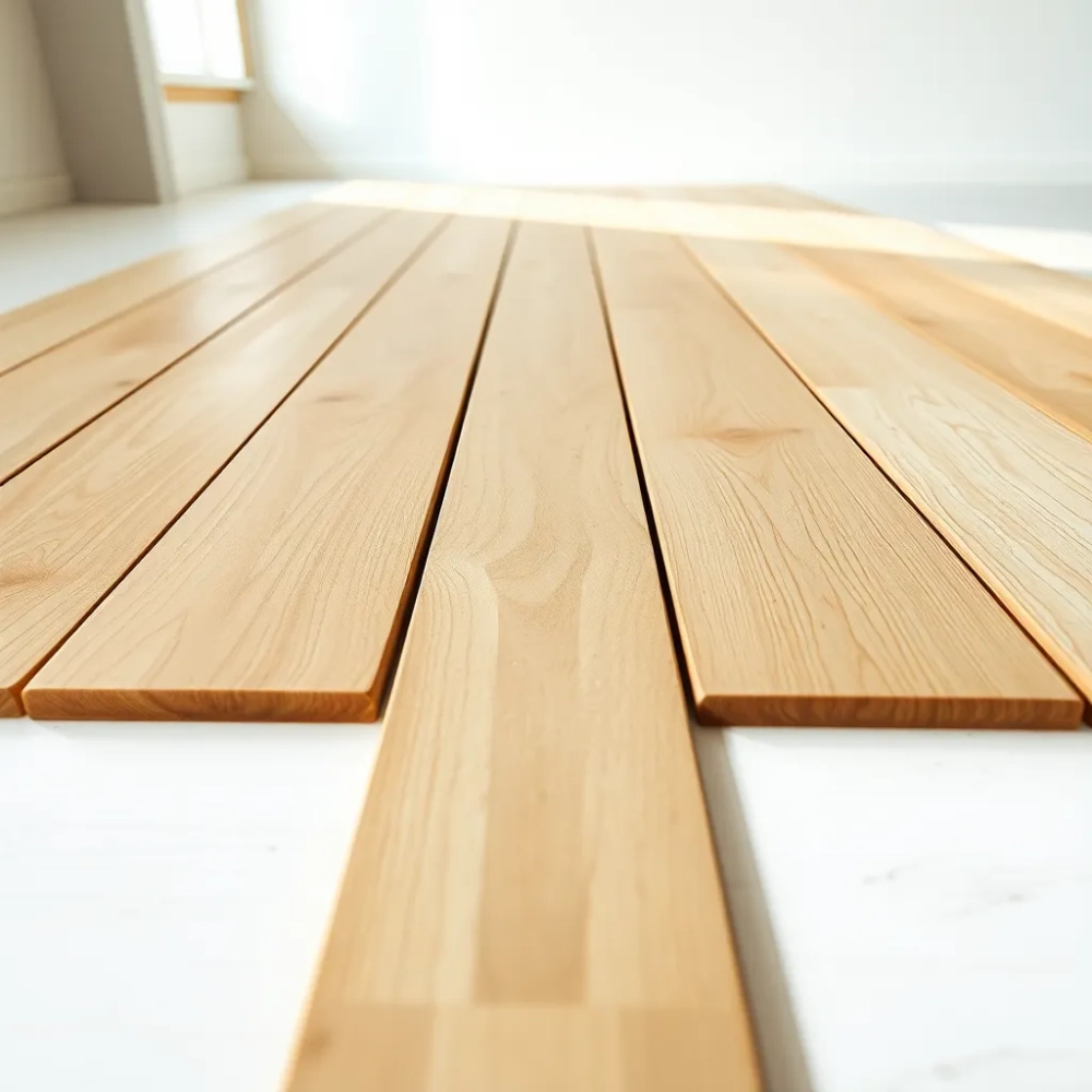 Surowe deski na podłogę