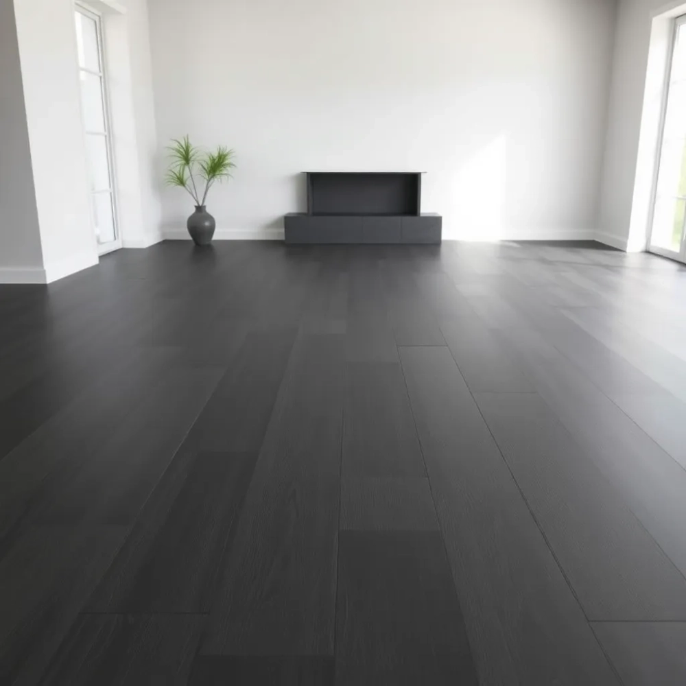 Szare panele w salonie