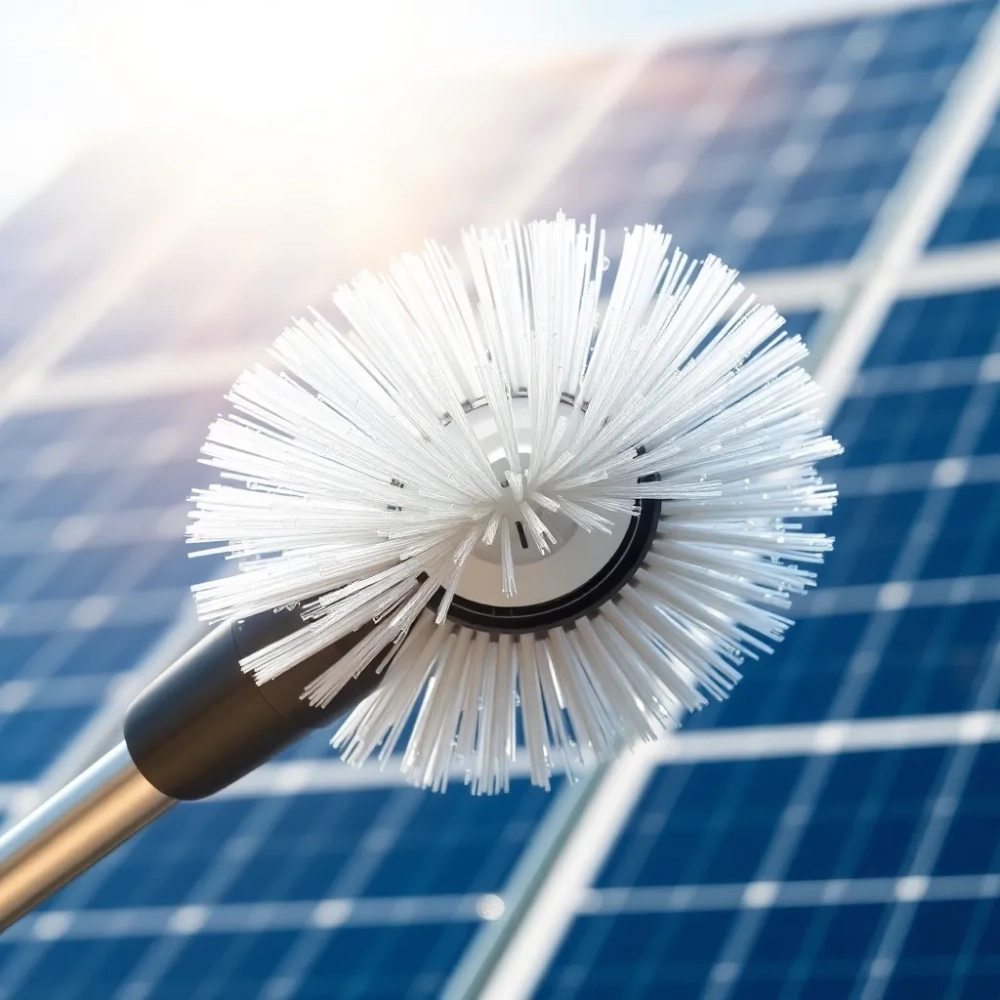 Szczotka obrotowa do mycia paneli fotowoltaicznych