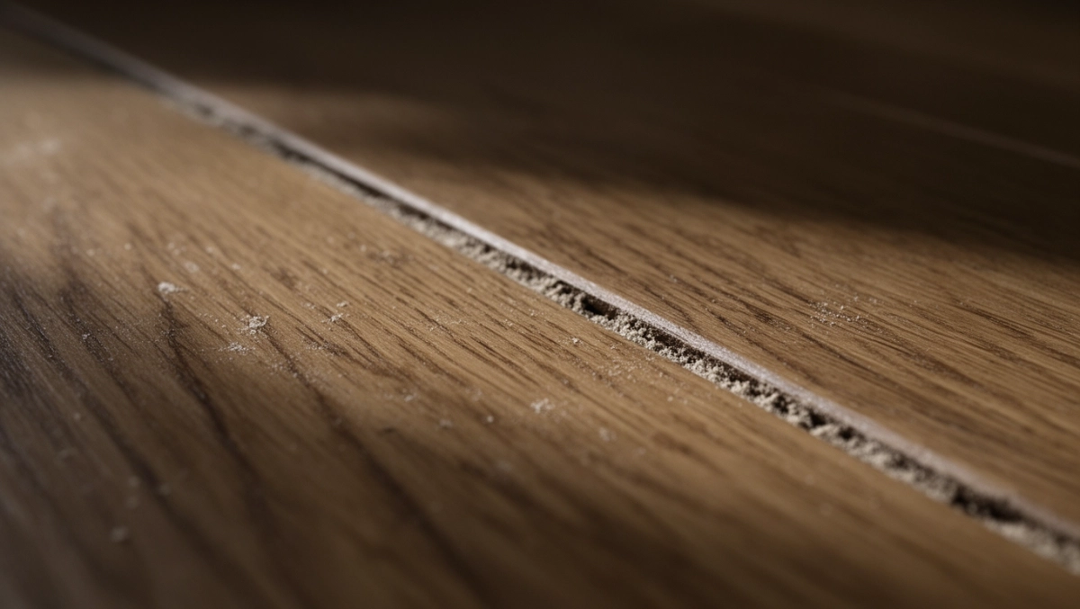 Szpara między deskami podłogi inaczej