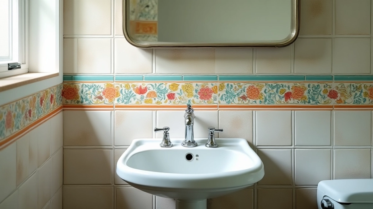 Tapeta samoprzylepna na płytki łazienkowe