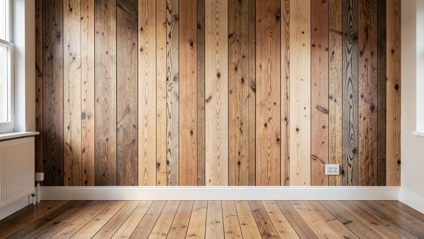 Trendy: deska podłogowa jako okładzina ścienna