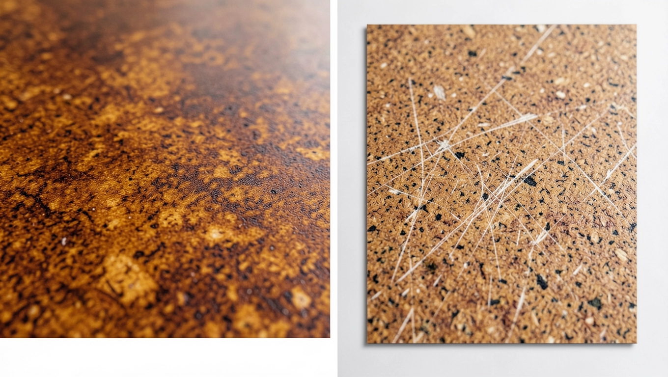 Trwałość Marmoleum kontra linoleum: 40 lat vs rysy