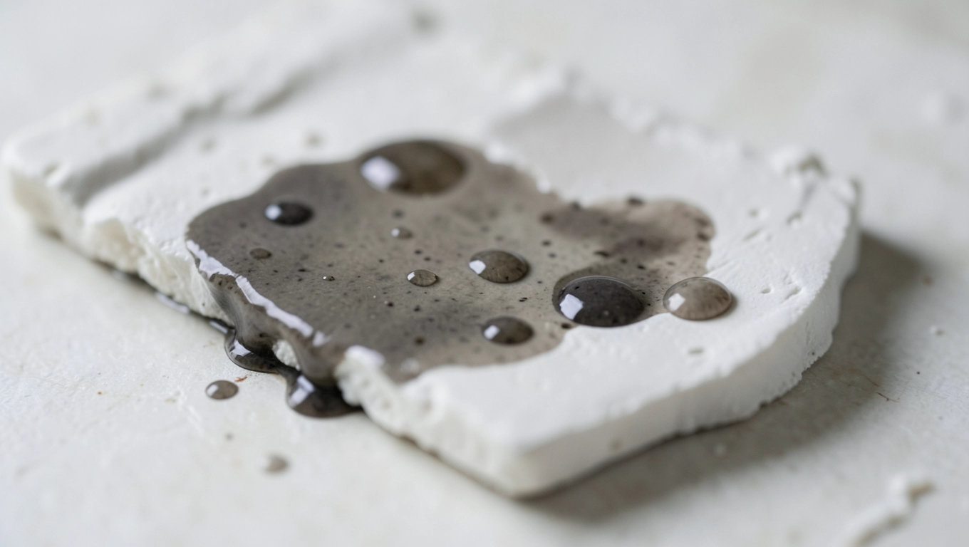 Tynk gipsowy nasiąka wodą - test pod płytki