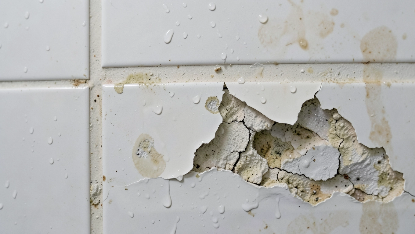 Tynk gipsowy pod płytki w łazience - dlaczego odpada