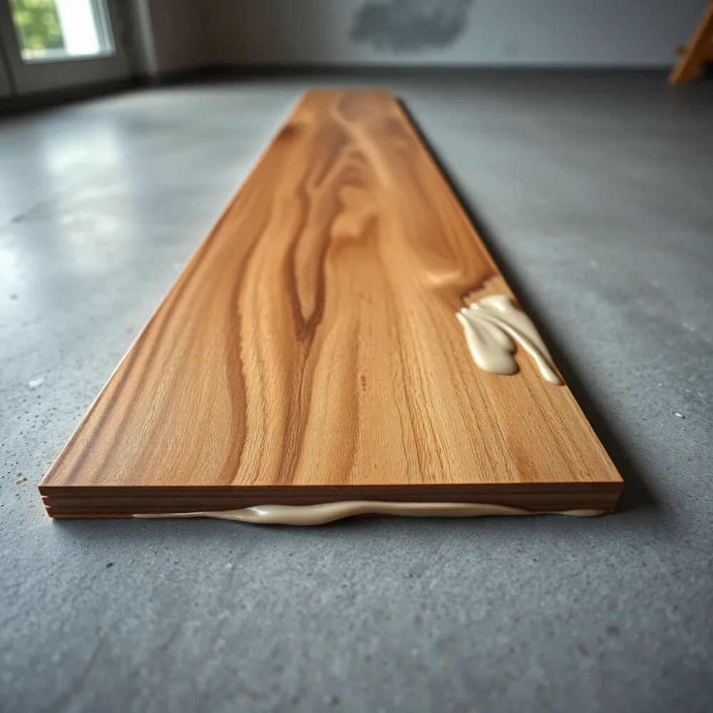 Układanie deski barlineckiej na klej