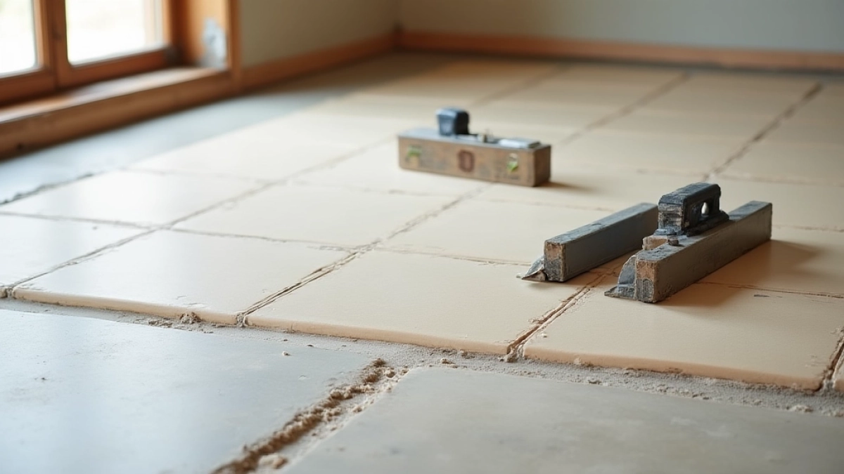 układanie gresu na podłodze