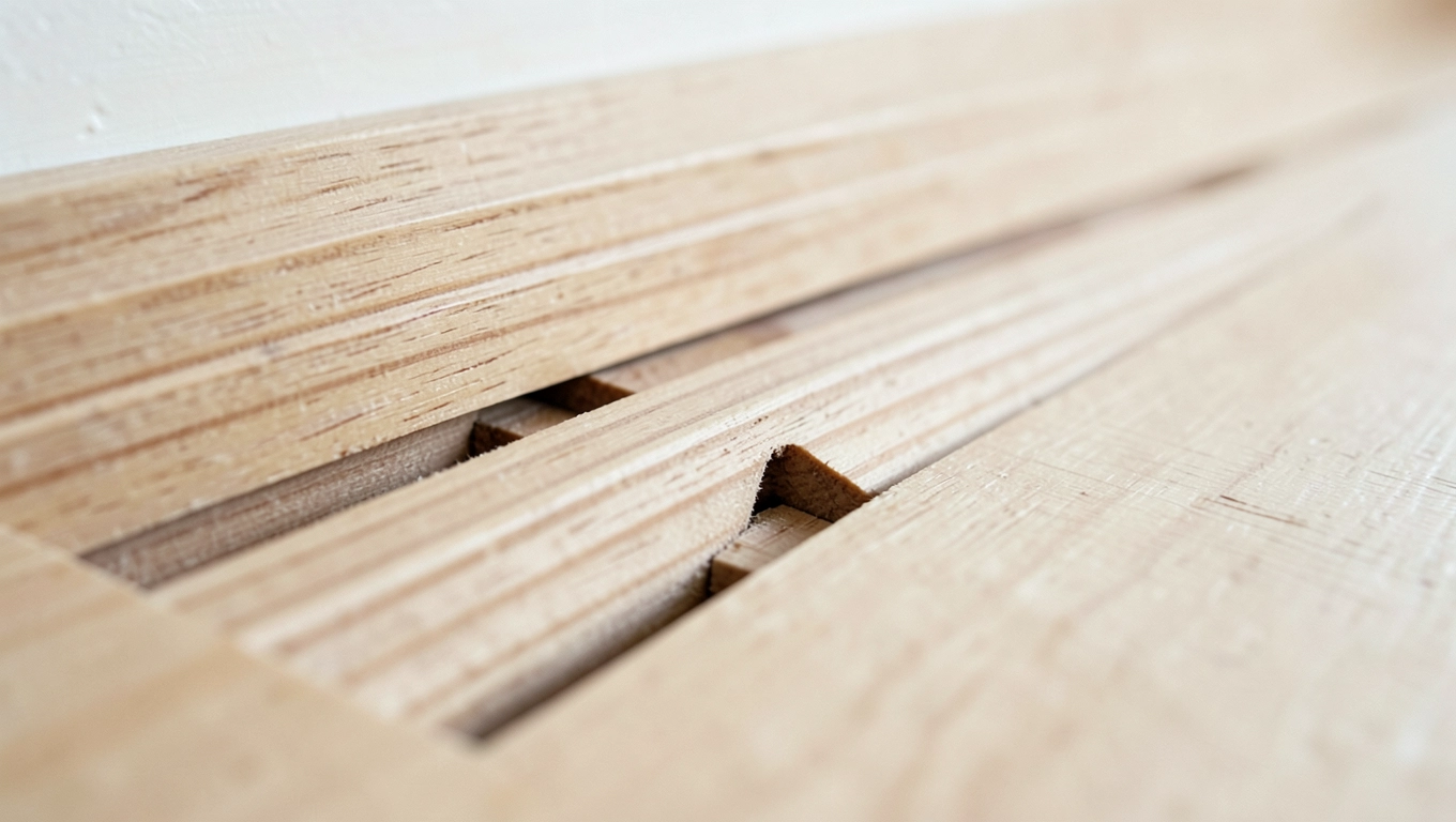 Układanie i dobicie desek pióro-wpust