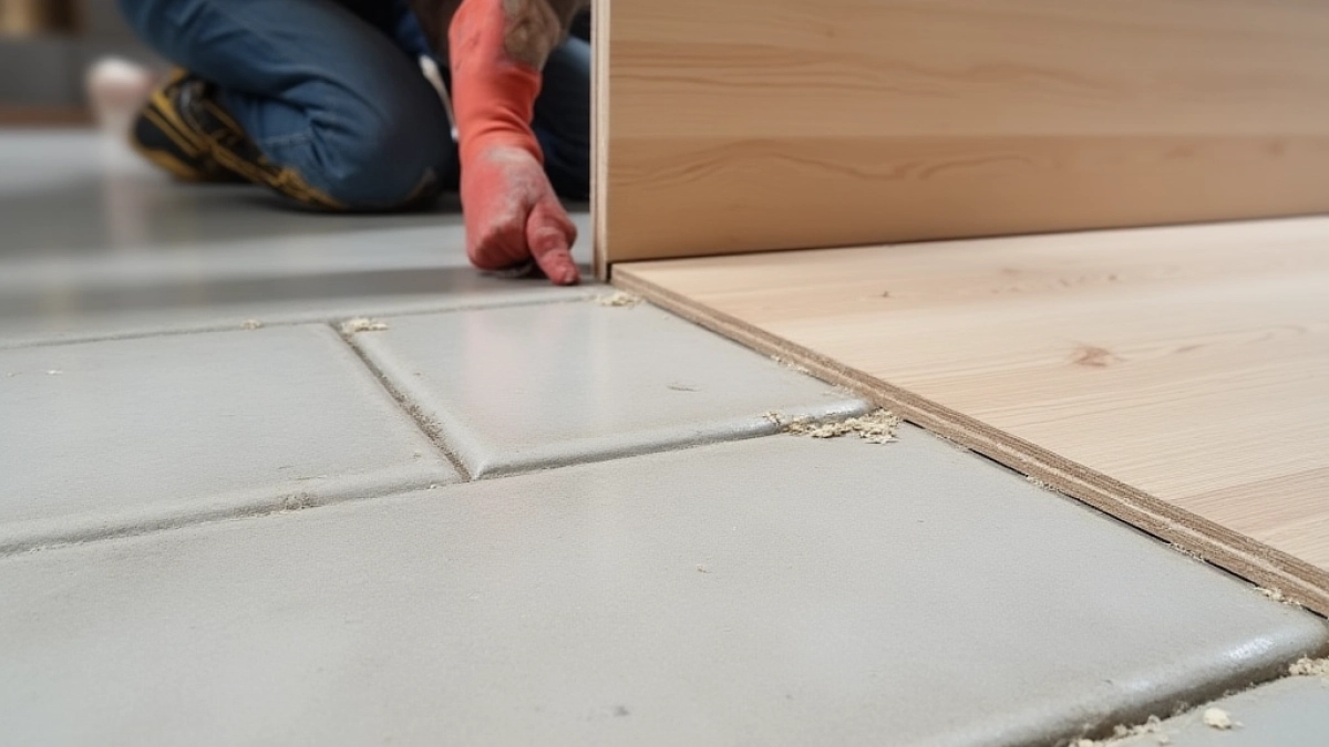Układanie paneli winylowych na betonie