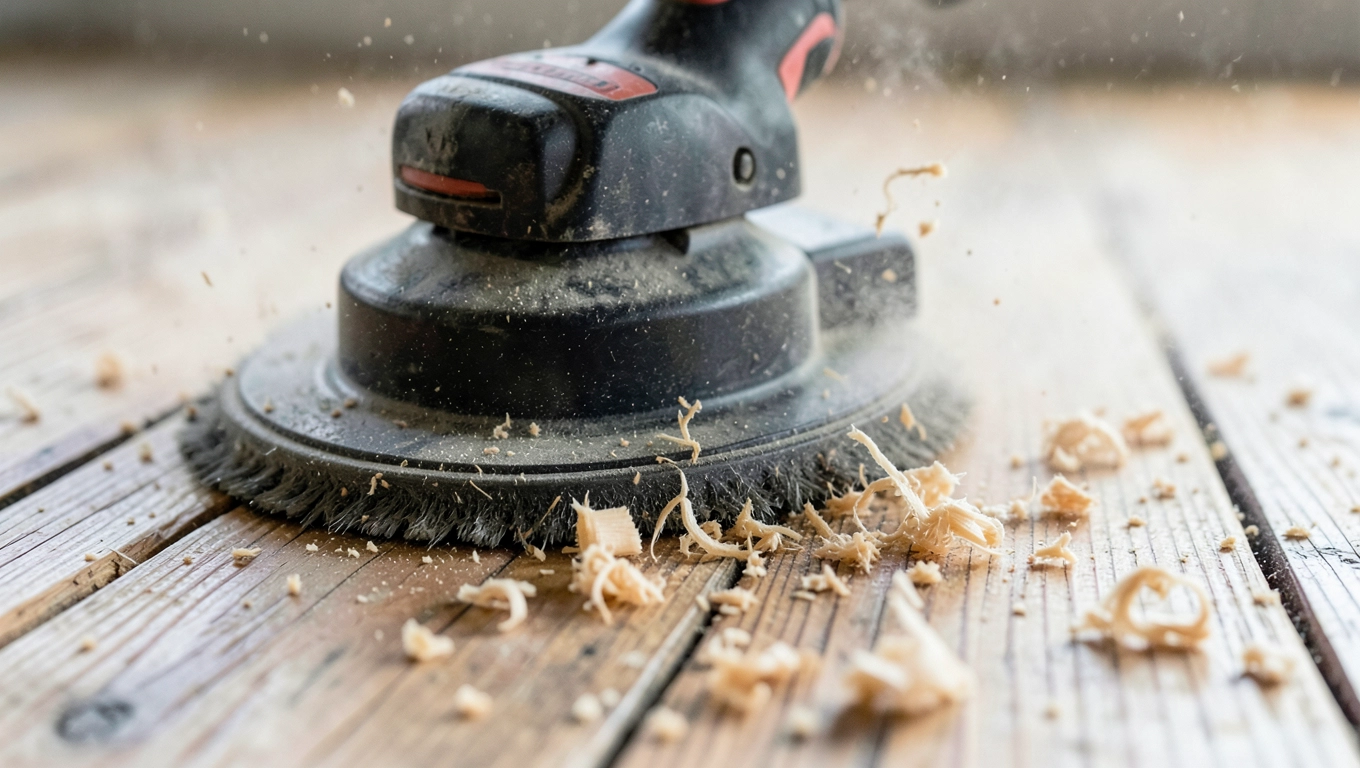 Usuwanie lakieru cyklinarką LEOPARD